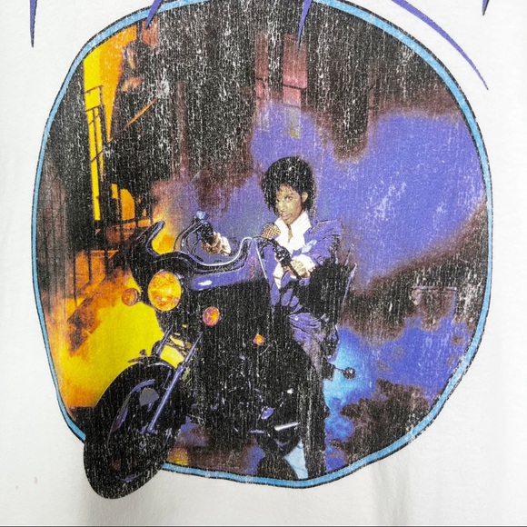 The Prince Estate Purple Rain Short Sleeve Crewneck Graphic T-Shirt Unisex Sz L - Picture 5 of 10